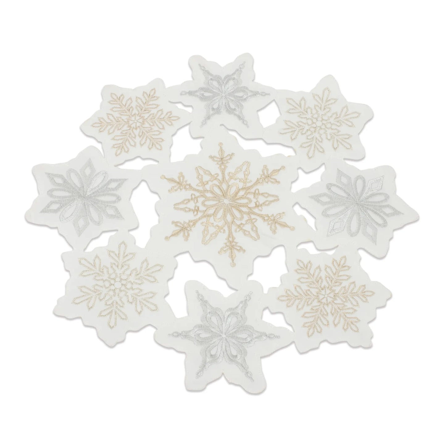 Embroidered Snowflake Doily