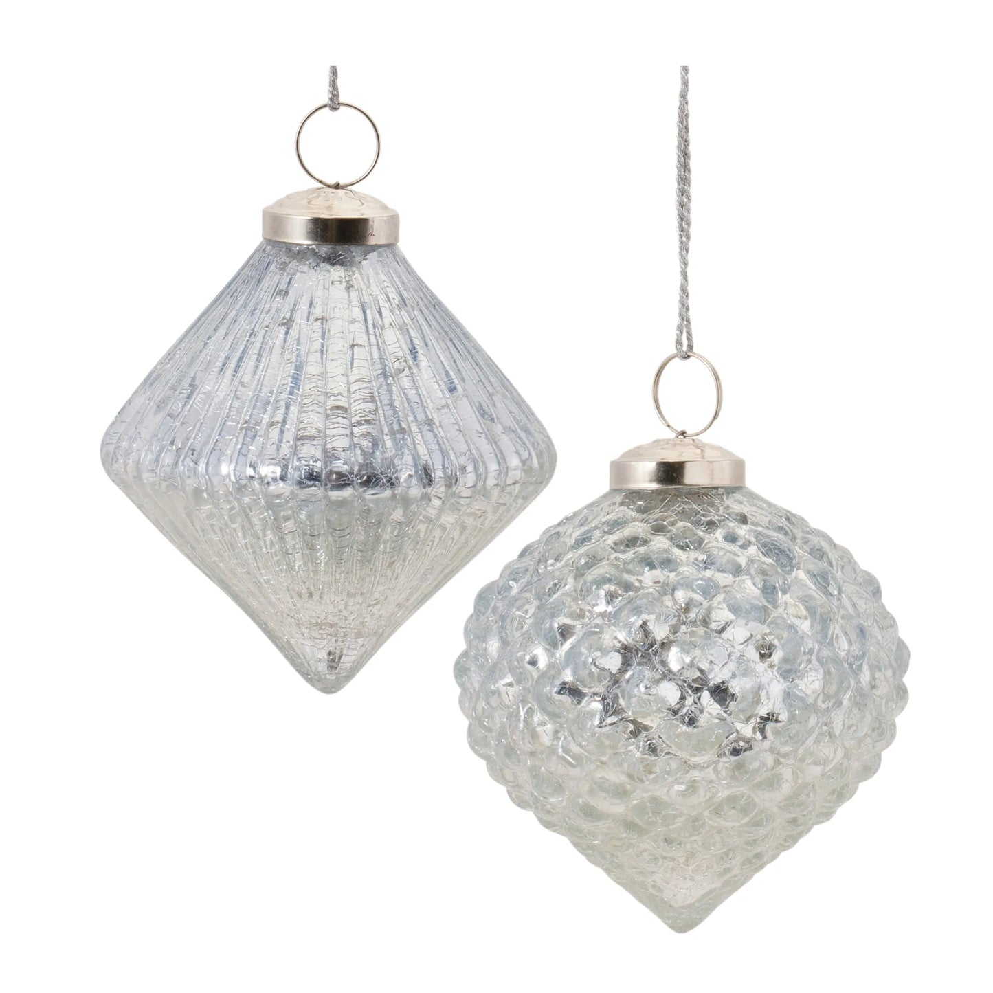 Textured Mercury Glass Ornament