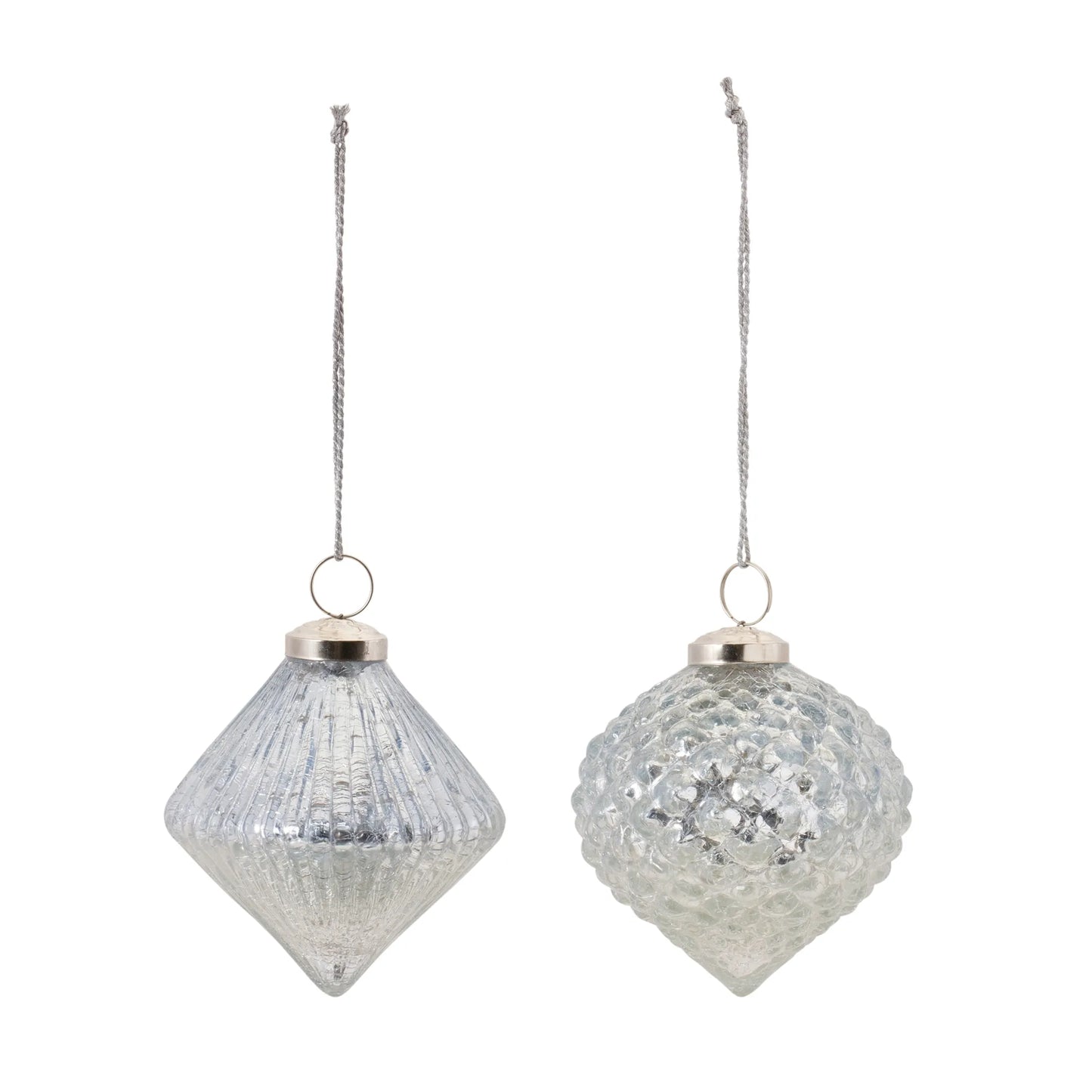 Textured Mercury Glass Ornament