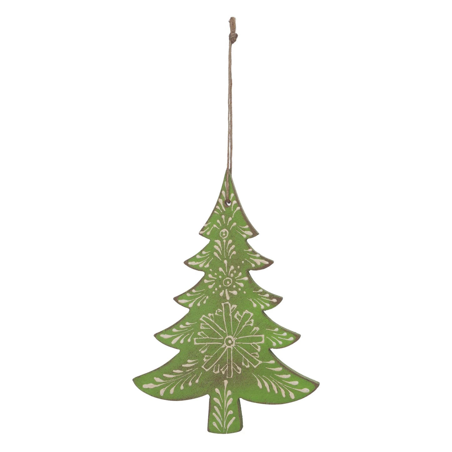 Wood Pine Tree Ornament