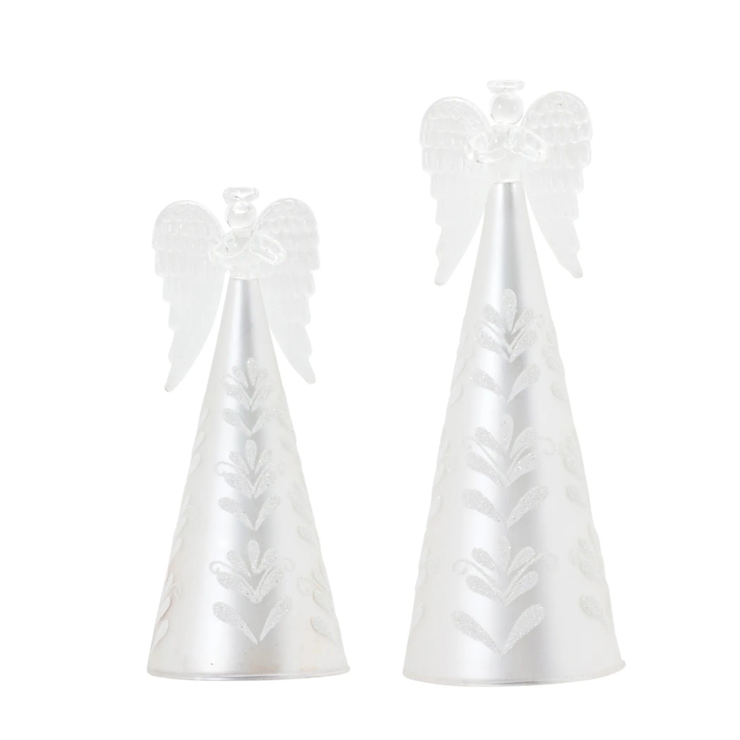 Frosted Glass Angel Ornament