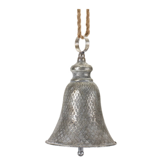 Rustic Metal Bell Ornament