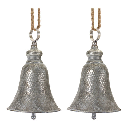 Rustic Metal Bell Ornament