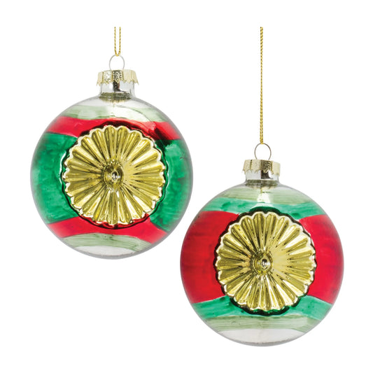 Glass Reflector Ball Ornament