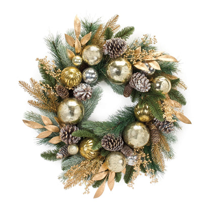 Decorated Mixed Pine Wreath