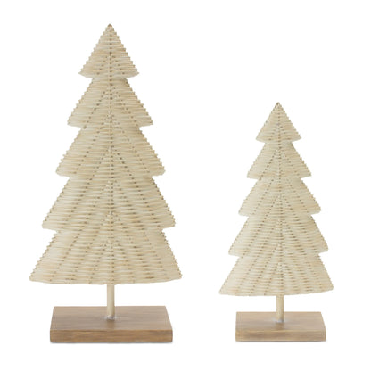 Woven Wicker Design Pine Tree