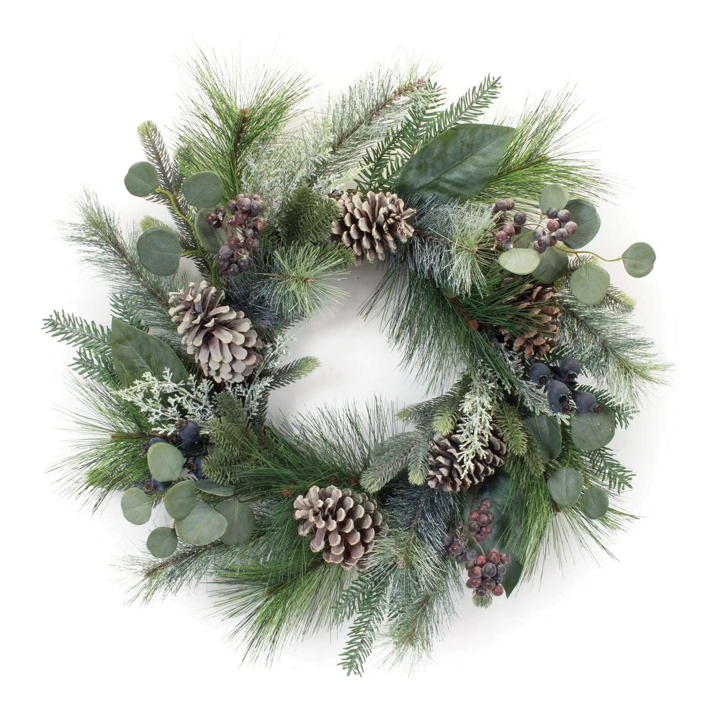 Mixed Pine Eucalyptus Berry Wreath