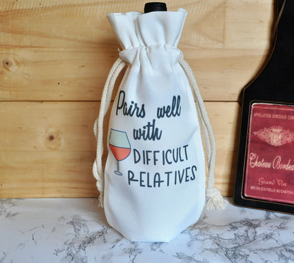 Difficult Relatives Wine Bag