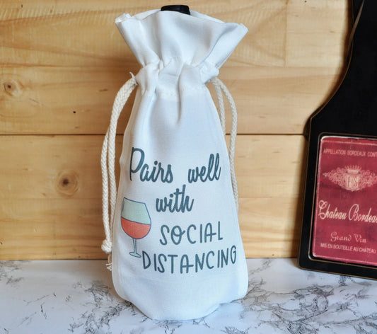 Social Distancing Wine Bag