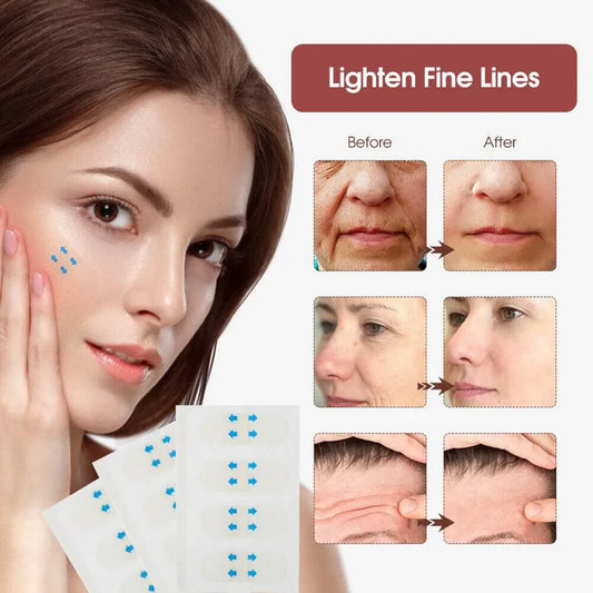 80Pcs Face Lifting Sticker Invisible Tape Firming Chin Fade Fine Lines V-shaped