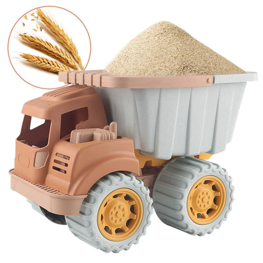 Children Wheat Straw Medium Beach Simulation Construction Vehicle Toy