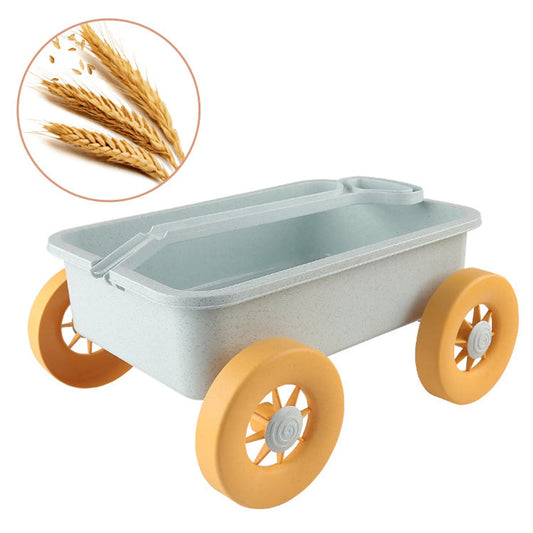 Children Wheat Straw Little Boy Beach Pusher Toy