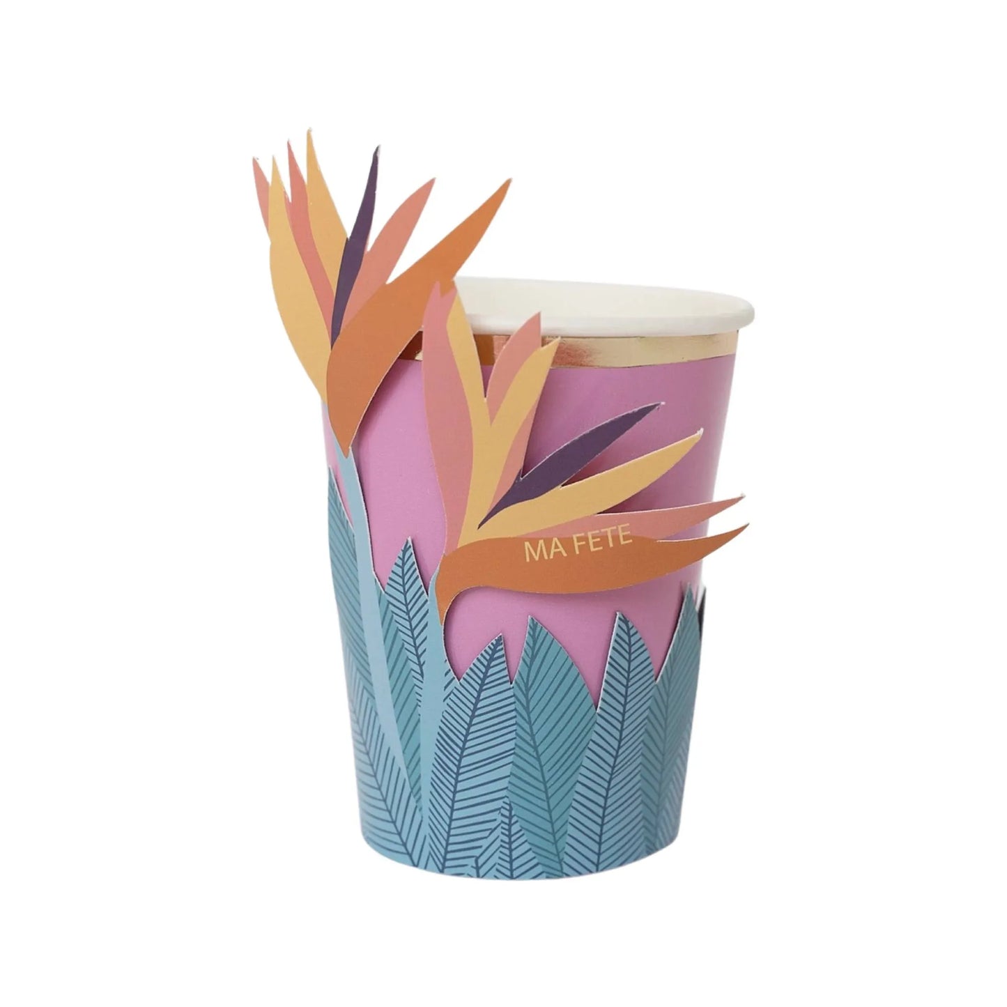 Tropical Collection, Cups with Flower Sleeves