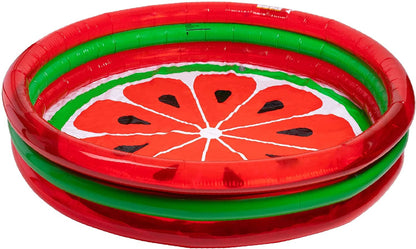 3-Ring Inflatable Pool Watermelon Style