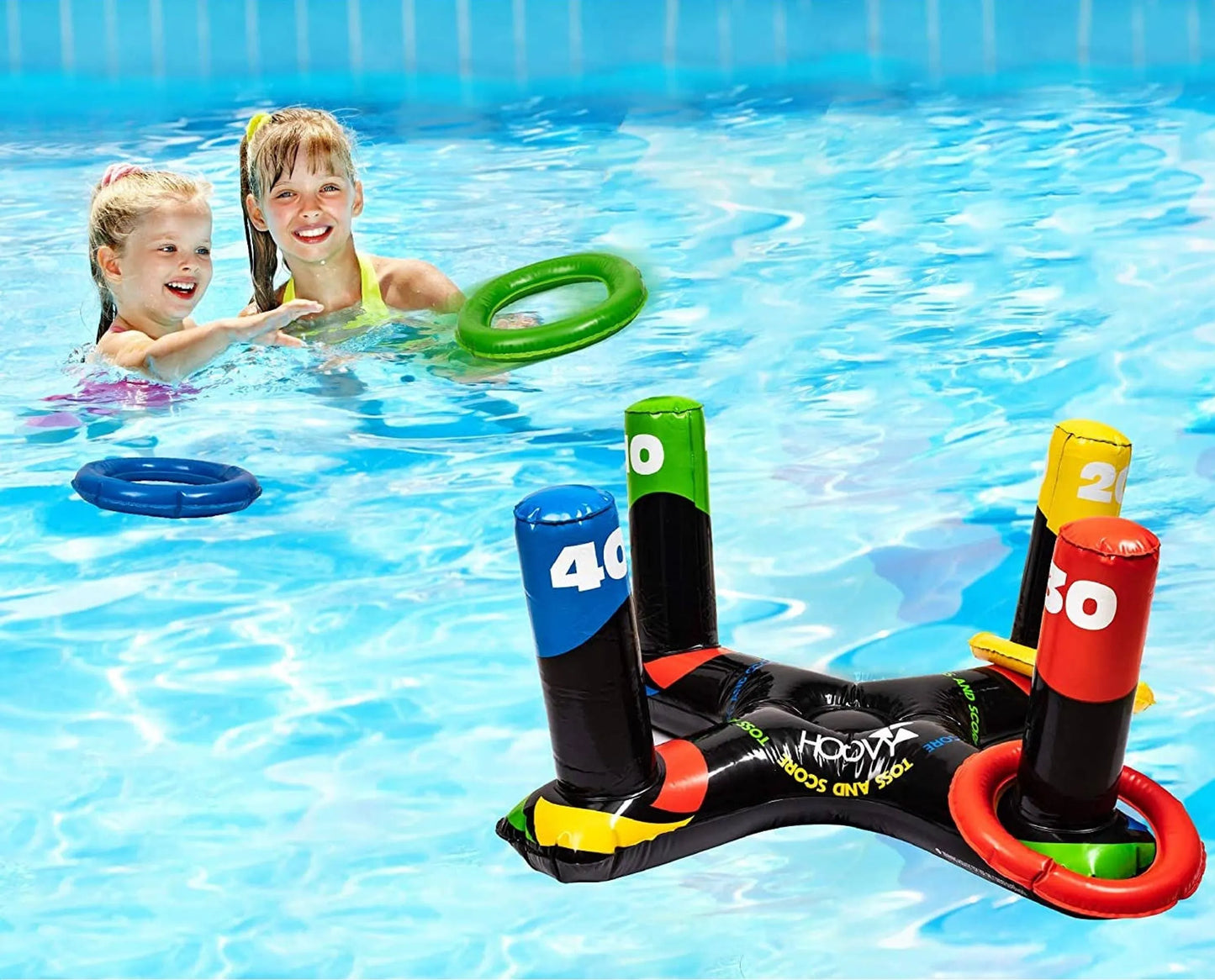 Inflatable Pool Ring Toss Game