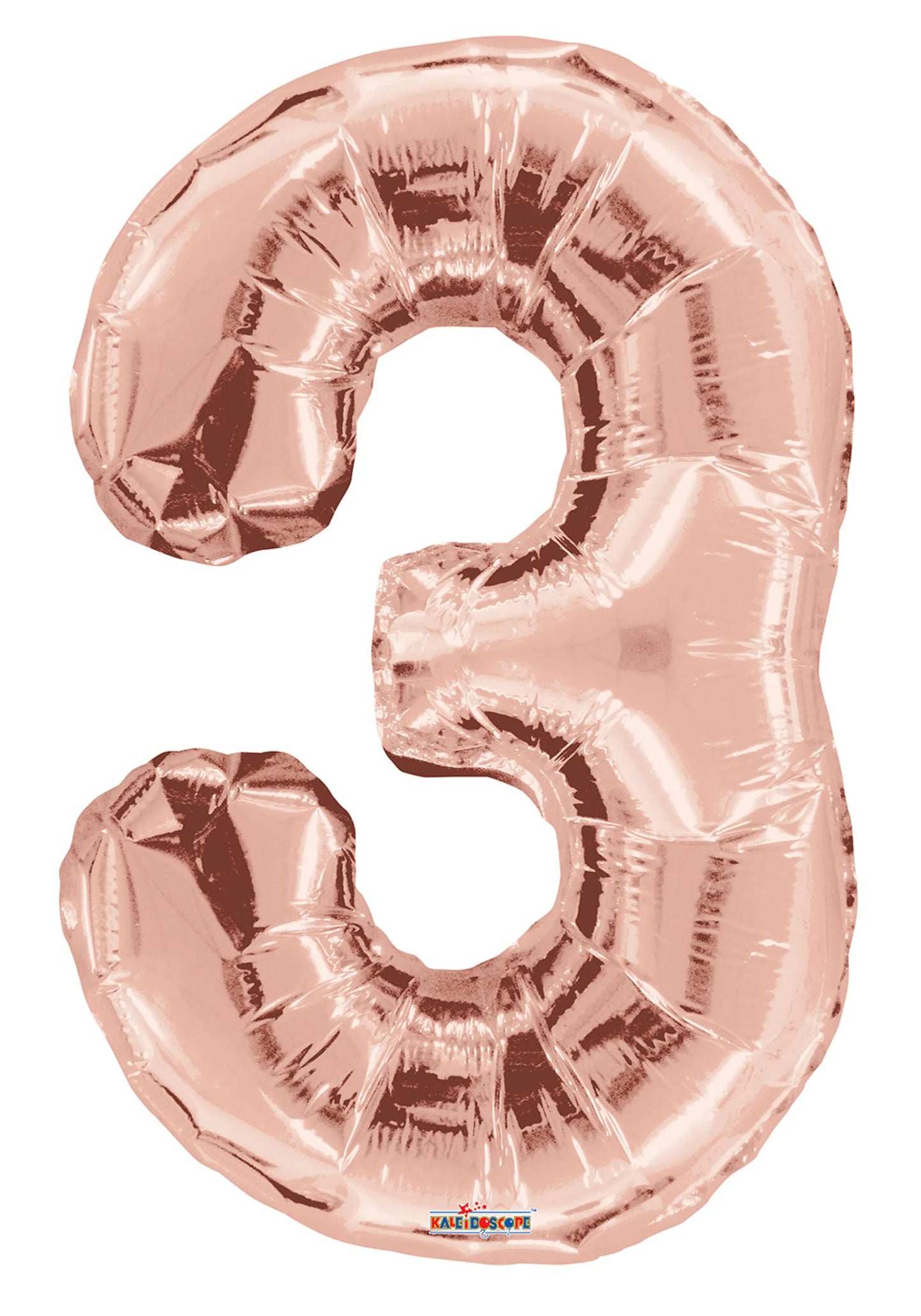 Rose Gold #3 Mylar Balloon