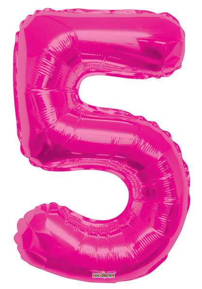 Hot Pink #5 Mylar Balloon