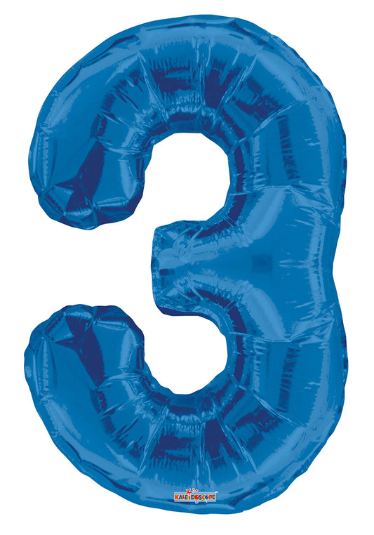 Royal Blue #3 Mylar Balloon