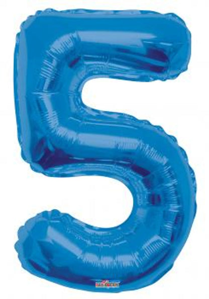 Royal Blue #5 Mylar Balloon