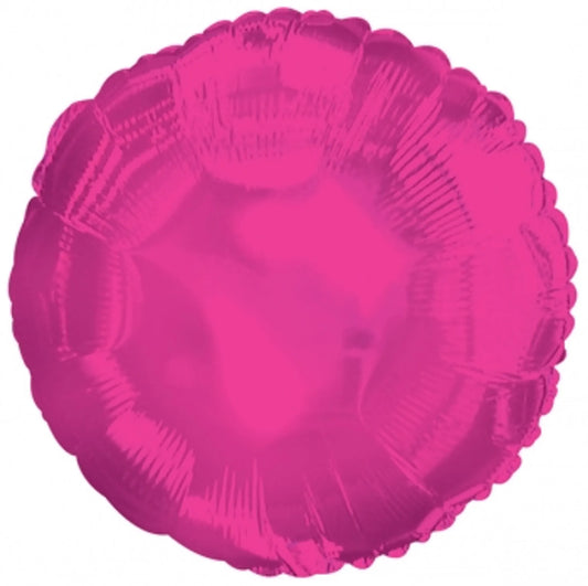 Hot Pink Round Mylar Balloon