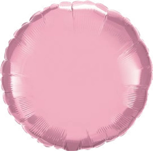 Baby Pink Round Mylar Balloon