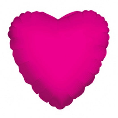 Hot Pink Heart Mylar Balloon