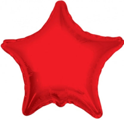 Red Star Mylar Balloon