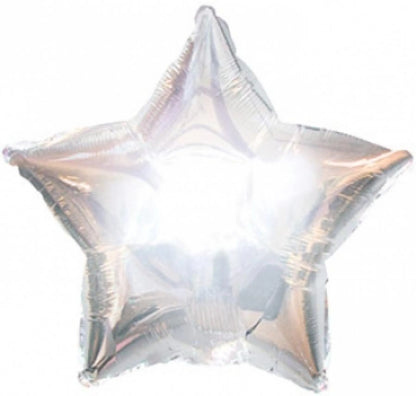 Silver Star Mylar Balloon