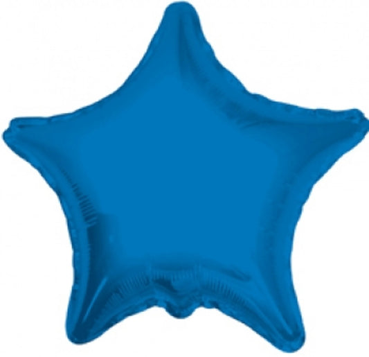 Blue Star Mylar Balloon