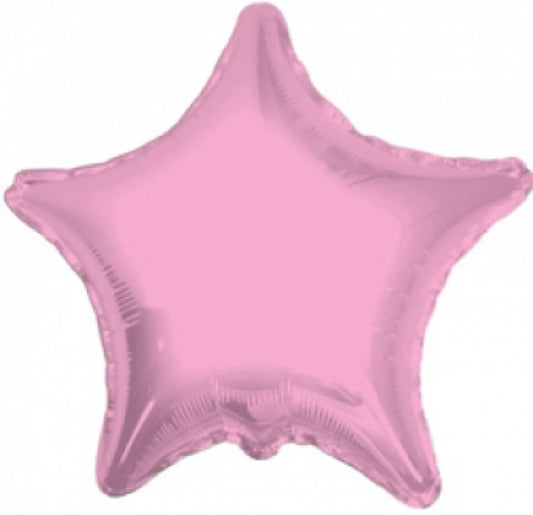 Baby Pink Star Mylar Balloon