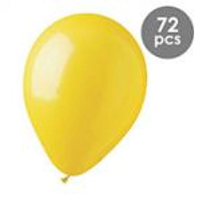 Yellow Latex Balloons - 72 count