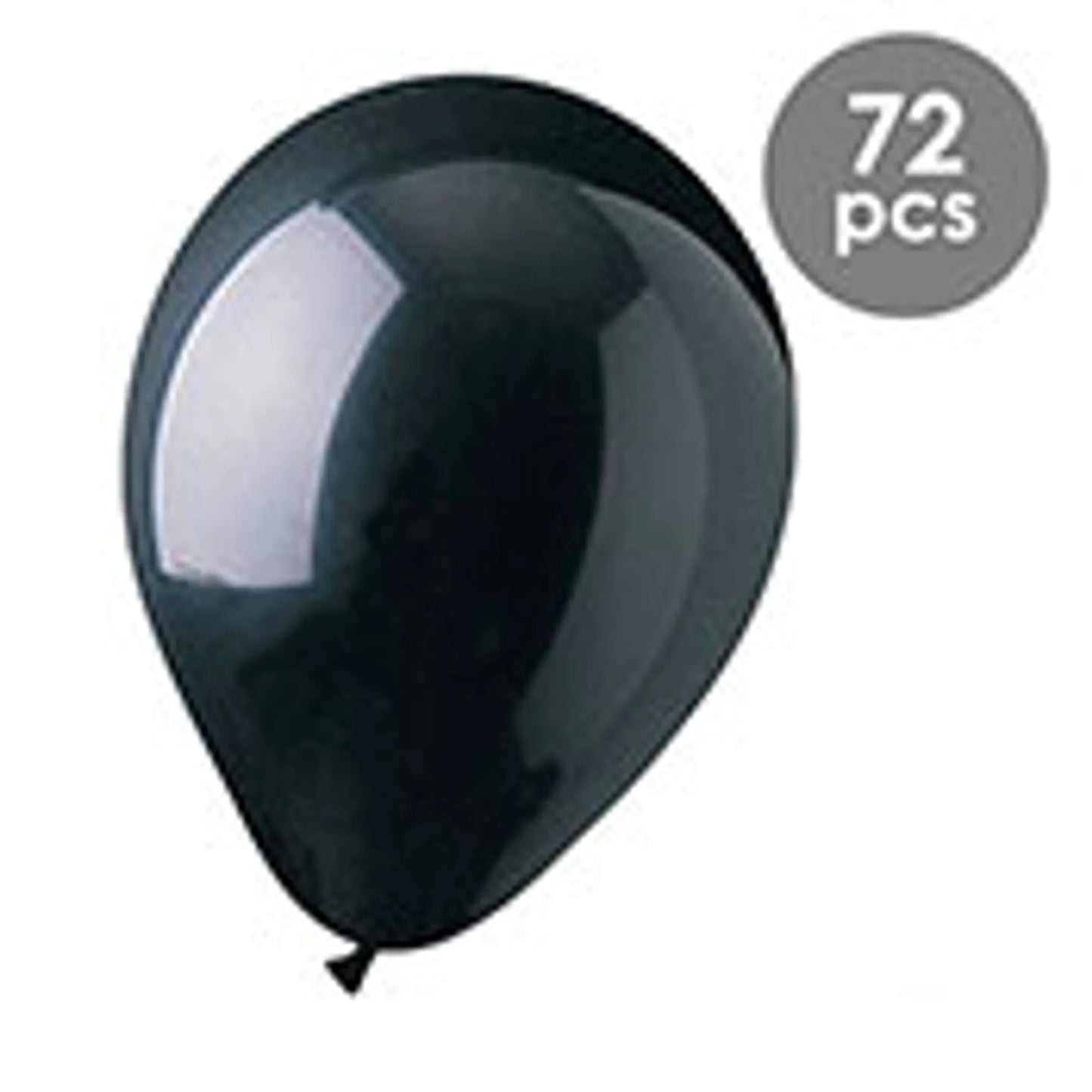 Black Latex Balloons - 72 count