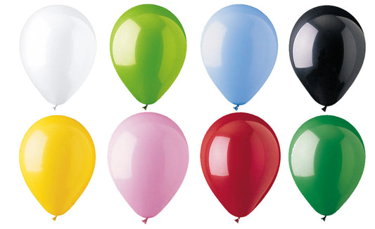 Assorted Latex Balloons - 72 count bag