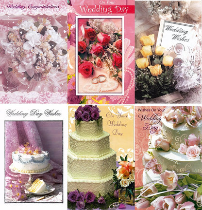 60 Assorted Wedding Cards