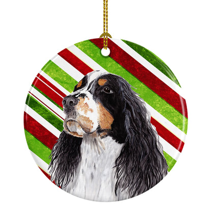 Holiday Dog on Ceramic Ornament - Size: 2.8 X 2.8 | Pack Of: 1