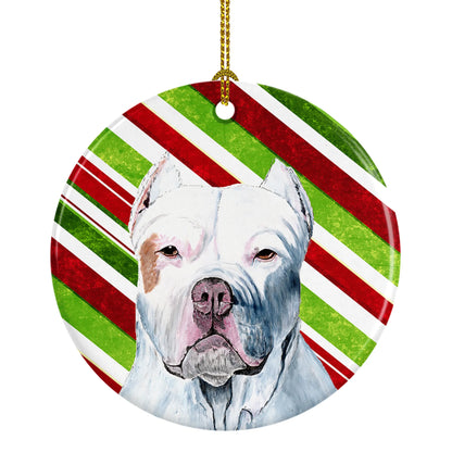 Holiday Dog on Ceramic Ornament - Size: 2.8 X 2.8 | Pack Of: 1