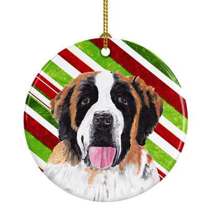 Holiday Dog on Ceramic Ornament - Size: 2.8 X 2.8 | Pack Of: 1