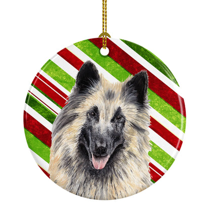 Holiday Dog on Ceramic Ornament - Size: 2.8 X 2.8 | Pack Of: 1