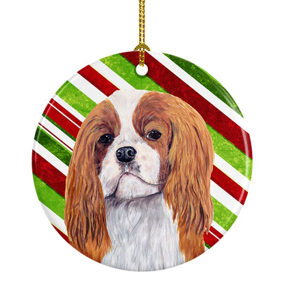 Holiday Dog on Ceramic Ornament - Size: 2.8 X 2.8 | Pack Of: 1