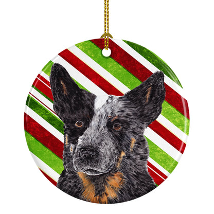 Holiday Dog on Ceramic Ornament - Size: 2.8 X 2.8 | Pack Of: 1