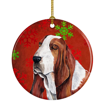 Holiday Dog on Ceramic Ornament - Size: 2.8 X 2.8 | Pack Of: 1