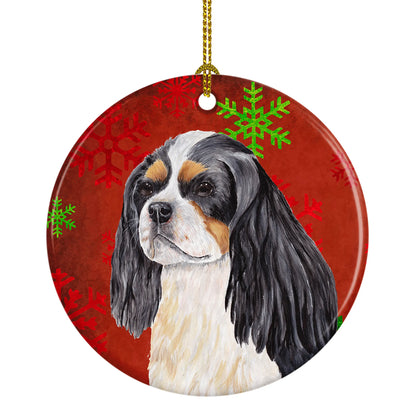 Holiday Dog on Ceramic Ornament - Size: 2.8 X 2.8 | Pack Of: 1