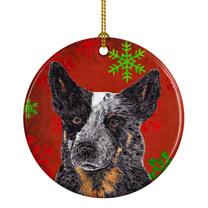 Holiday Dog on Ceramic Ornament - Size: 2.8 X 2.8 | Pack Of: 1