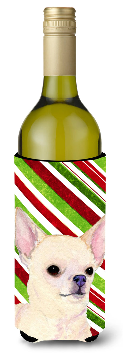 Christmas Dog Art Wine Bottle Hugger