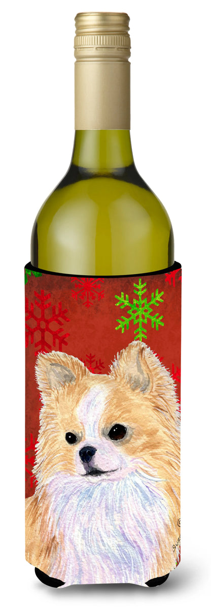 Christmas Dog Art Wine Bottle Hugger