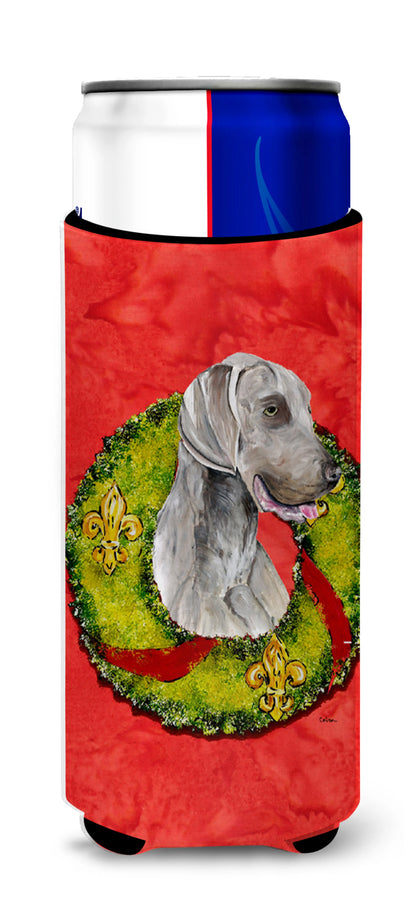 Christmas Wreath Design with Dog Ultra Hugger for slim cans