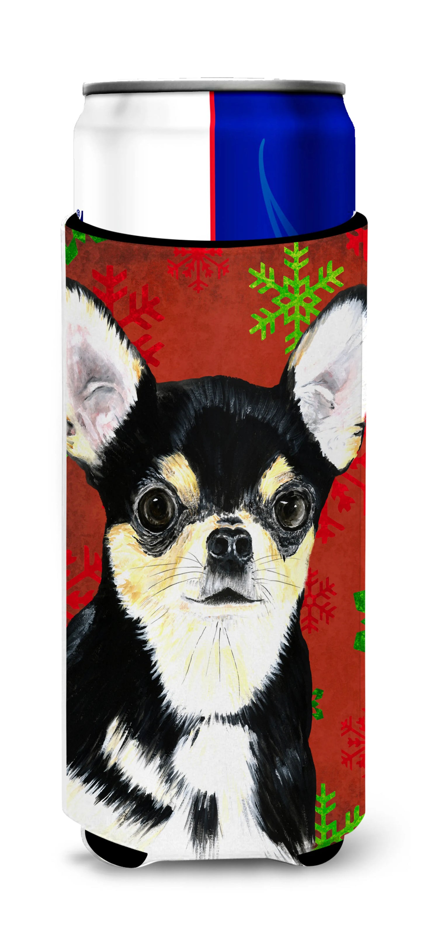 Christmas Dog Print Ultra Hugger for slim cans