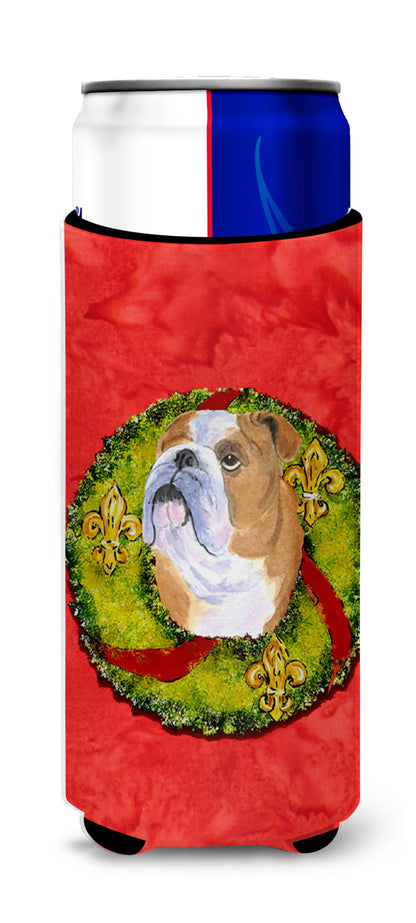 Christmas Wreath Design with Dog Ultra Hugger for slim cans