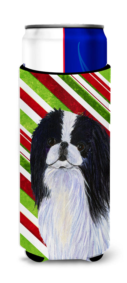 Candy Cane Christmas Design with Dog Ultra Hugger for slim cans