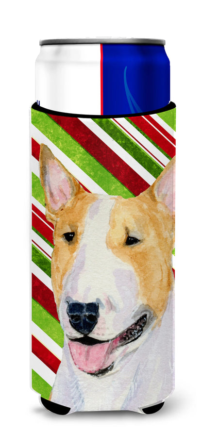 Candy Cane Christmas Design with Dog Ultra Hugger for slim cans